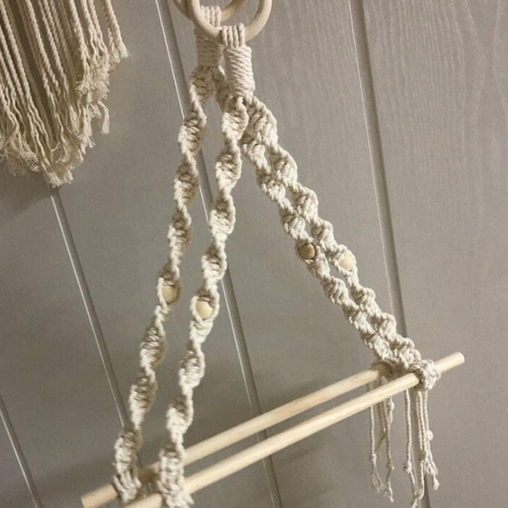 Porte-papier Toilette Mural Macramé Coton Vintage – Déco Bohème Et Pratique Pour La Salle De Bain