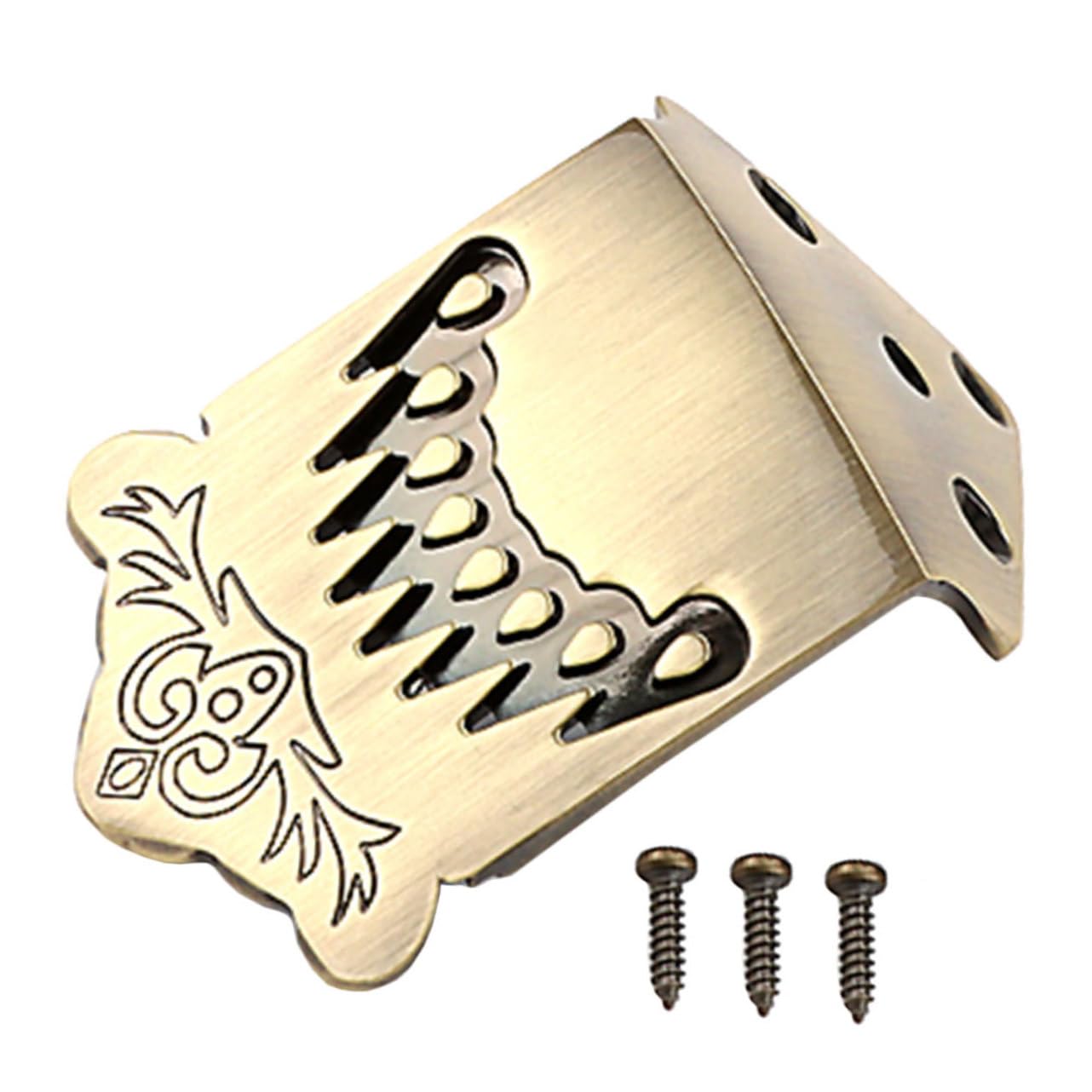ibasenice 5pièces Mandoline Cordes Queue Métal Arqué Avec Motif Plume Accessoire Pour Améliorer Intonation Volume