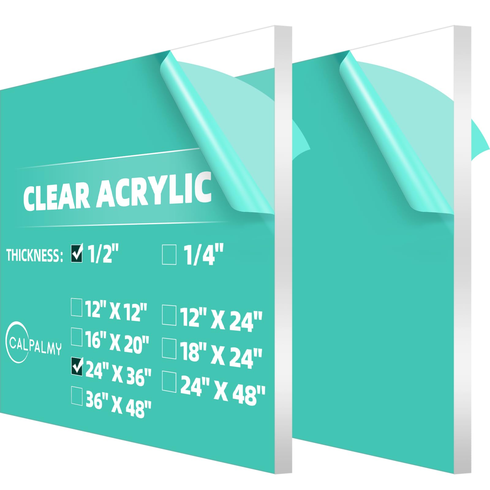 Clear Acrylic Sheets - 18x24 Sheets for Crafts & Signs -11 Clear Acrylic Sheets - 18x24 Sheets for Crafts & Signs -11
