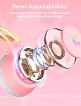 Lightweight Gaming Headsets with Removable Cat Ears,Gradient RGB Light, Wired Over- Ear Headphones for PC/PS4/PS5/XBOX/Switch, Virtual Surround Sound & Noise Cancelling Mic, Auto-Adjust Headband, Pink