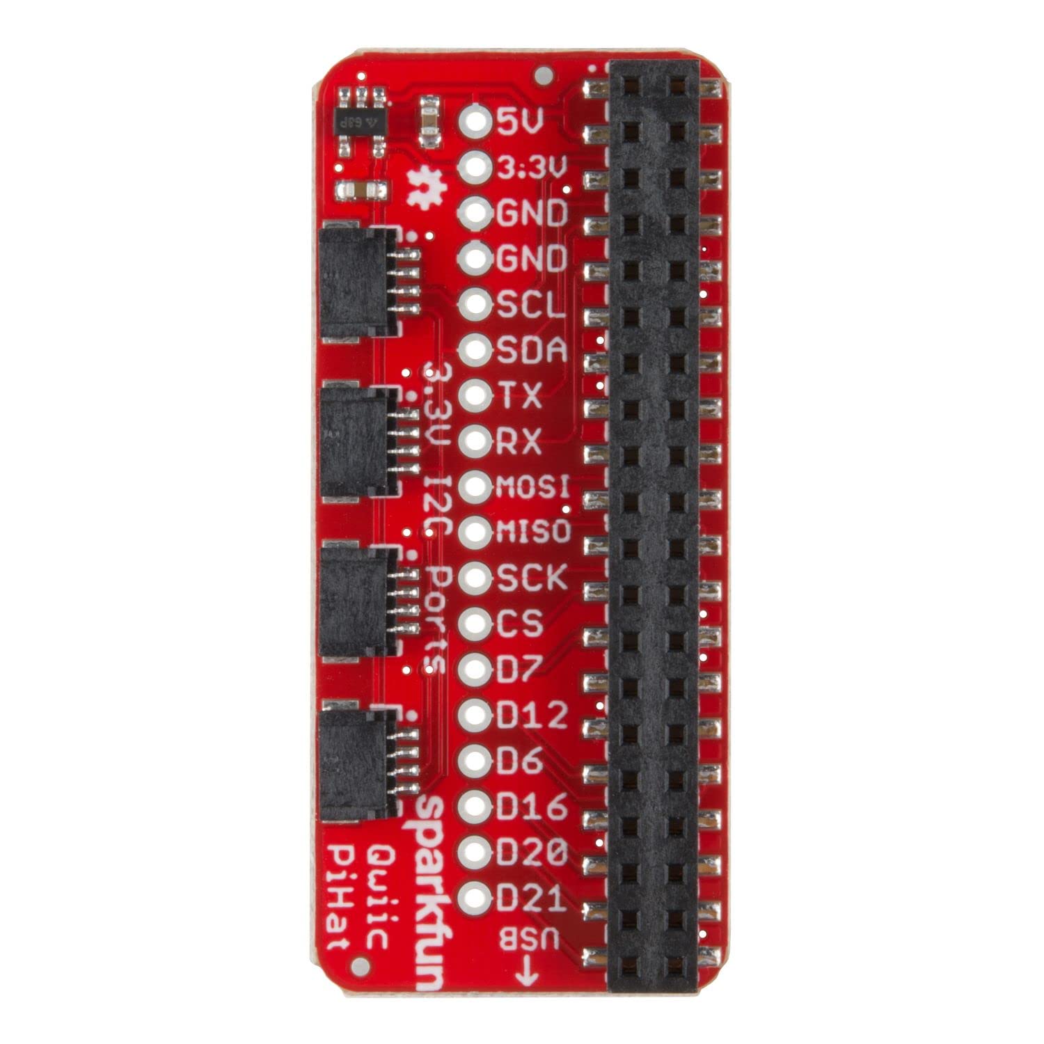 Amazon.com: SparkFun Qwiic HAT for Raspberry Pi -Connect I2C