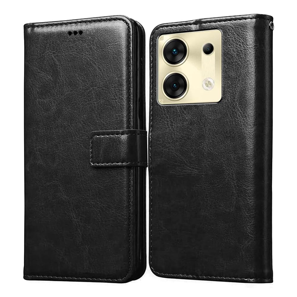 Amazon Brand- Solimo Flip for Infinix Zero 30 5G (Leather_Black) (B0CKKXCRTG) Amazon Price History, Amazon Price Tracker