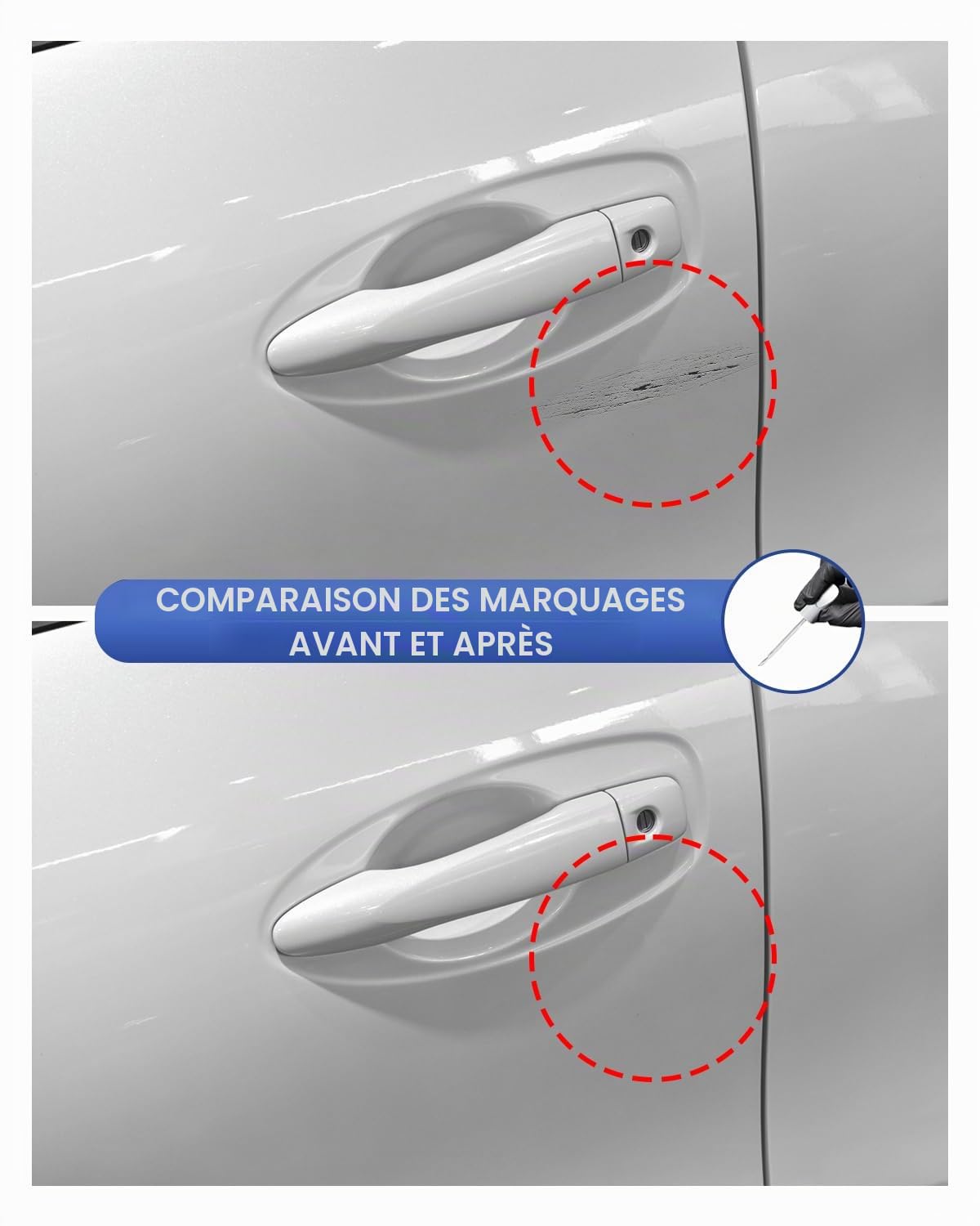 GNE Noir Etoile Nacre Kit de retouche de peinture pour Renault Correspondance exacte - Réparation des rayures et écaillages