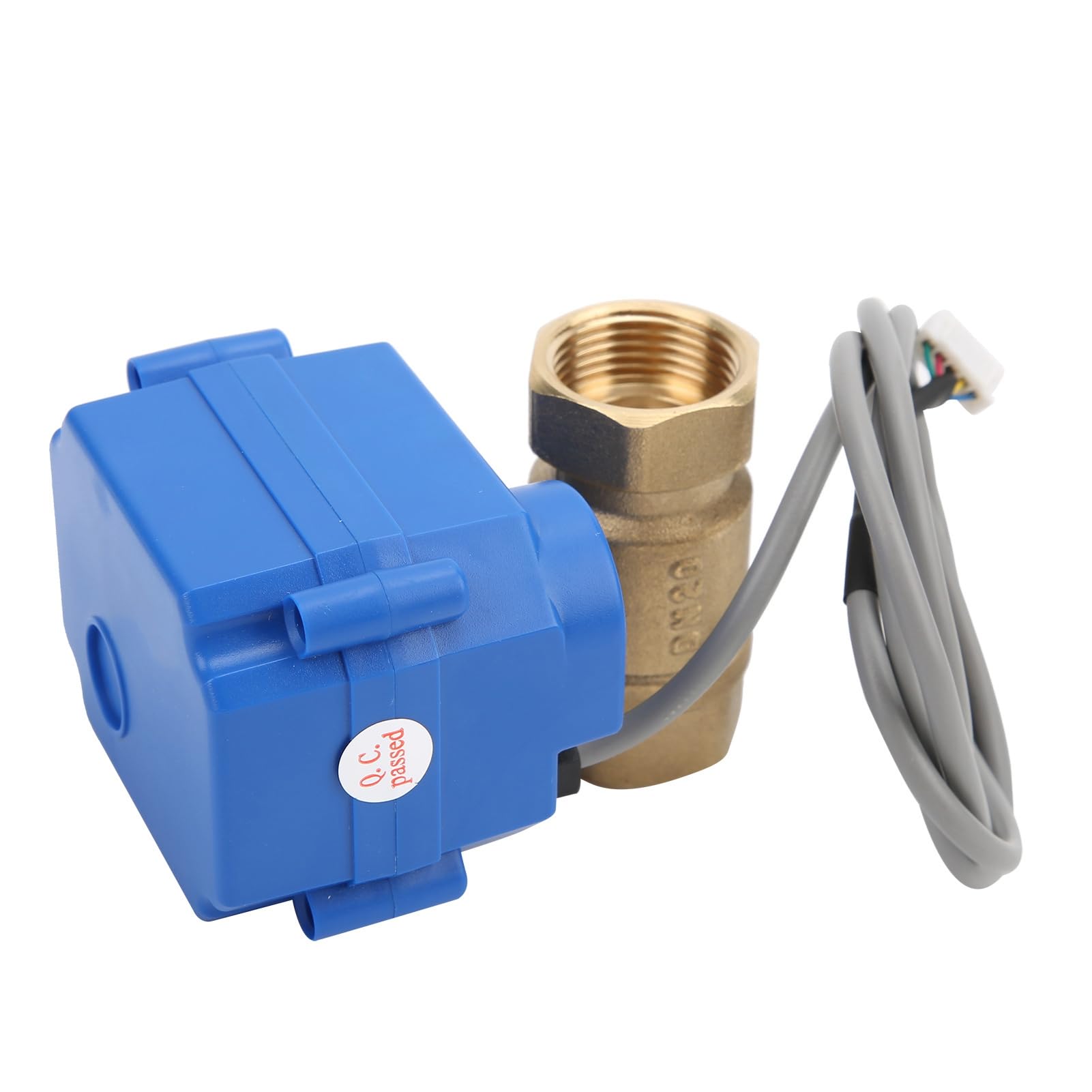 Detector de Fugas Torvex, Kit de de Alarma de detección de Fugas de Agua con válvula de Bola de latón Simple y Sensor para la protección de tuberías domésticas.
