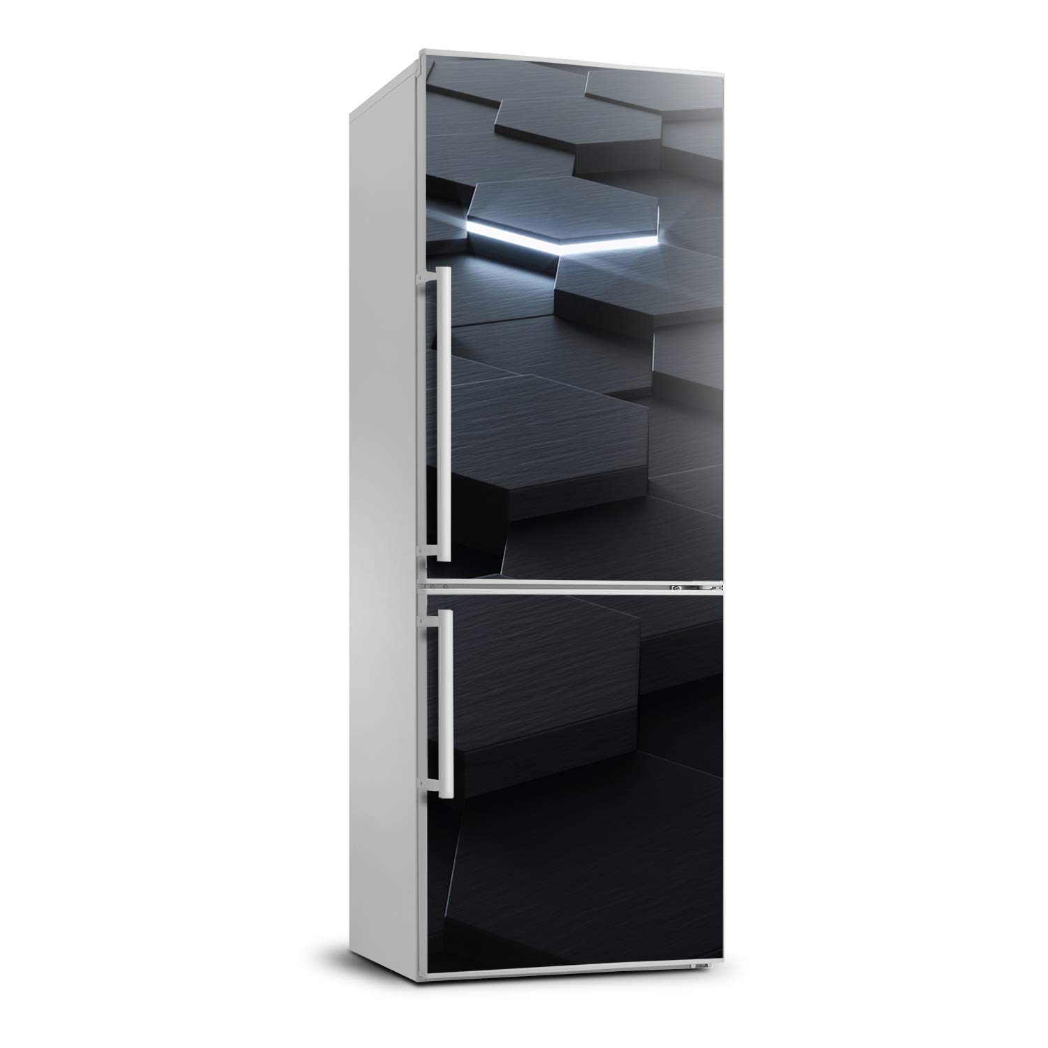 Cubierta del refrigerador para arañazos abstracción vinilo autoadhesivo sala estar