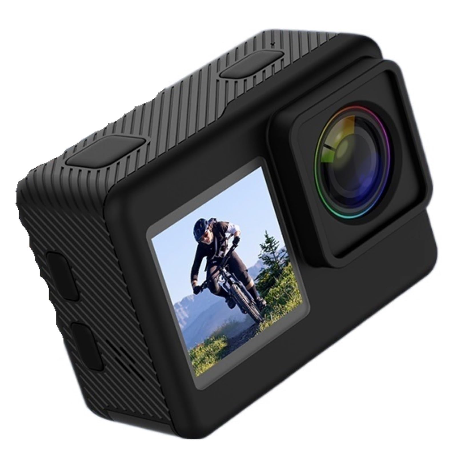 Macchina Fotografica d'azione Action Camera Vlog Camera Touch Screen Telecomando Impermeabile Sport Cam(Bundle4,ADD Remote And Mic)