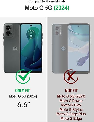 Miniatura 10 de Poetic Guardian - Funda para Motorola Moto G 5G de 6.5 pulgadas (2022), probada contra caídas de grado militar de 6 pies cubierta híbrida de cuerpo