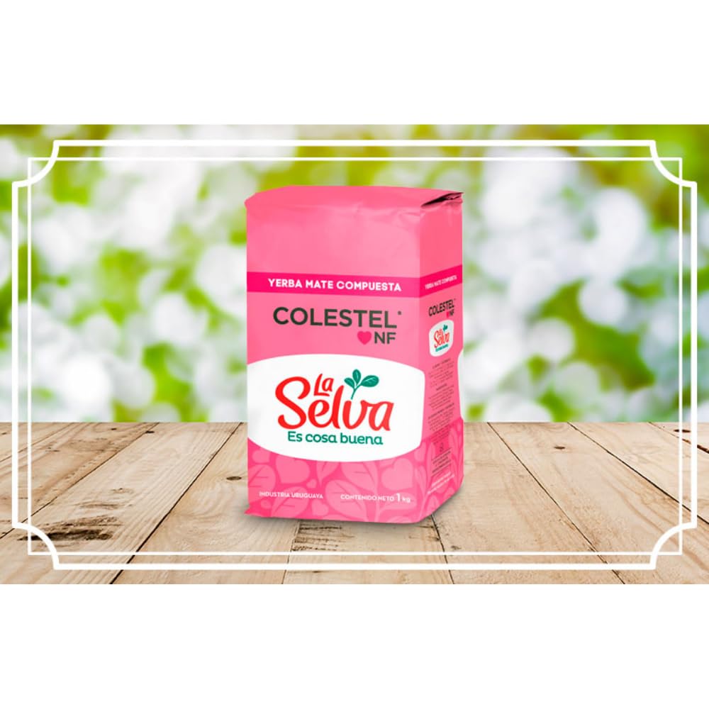 La Selva Yerba Mate Tea Compuesta Colestel From Uruguay, 3 x 1 kg / 2.2 lbs each bag