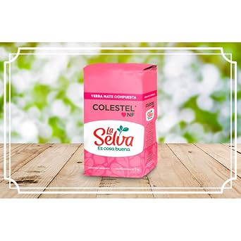 La Selva Yerba Mate Tea Compuesta Colestel From Uruguay, 3 x 1 kg / 2.2 lbs each bag