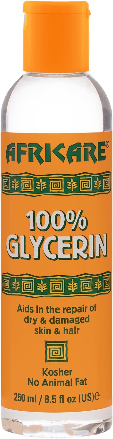 Africare 100% Glycerin 8.5 oz - All Natural Glycerin for Extra Hydration for Hair and Body
