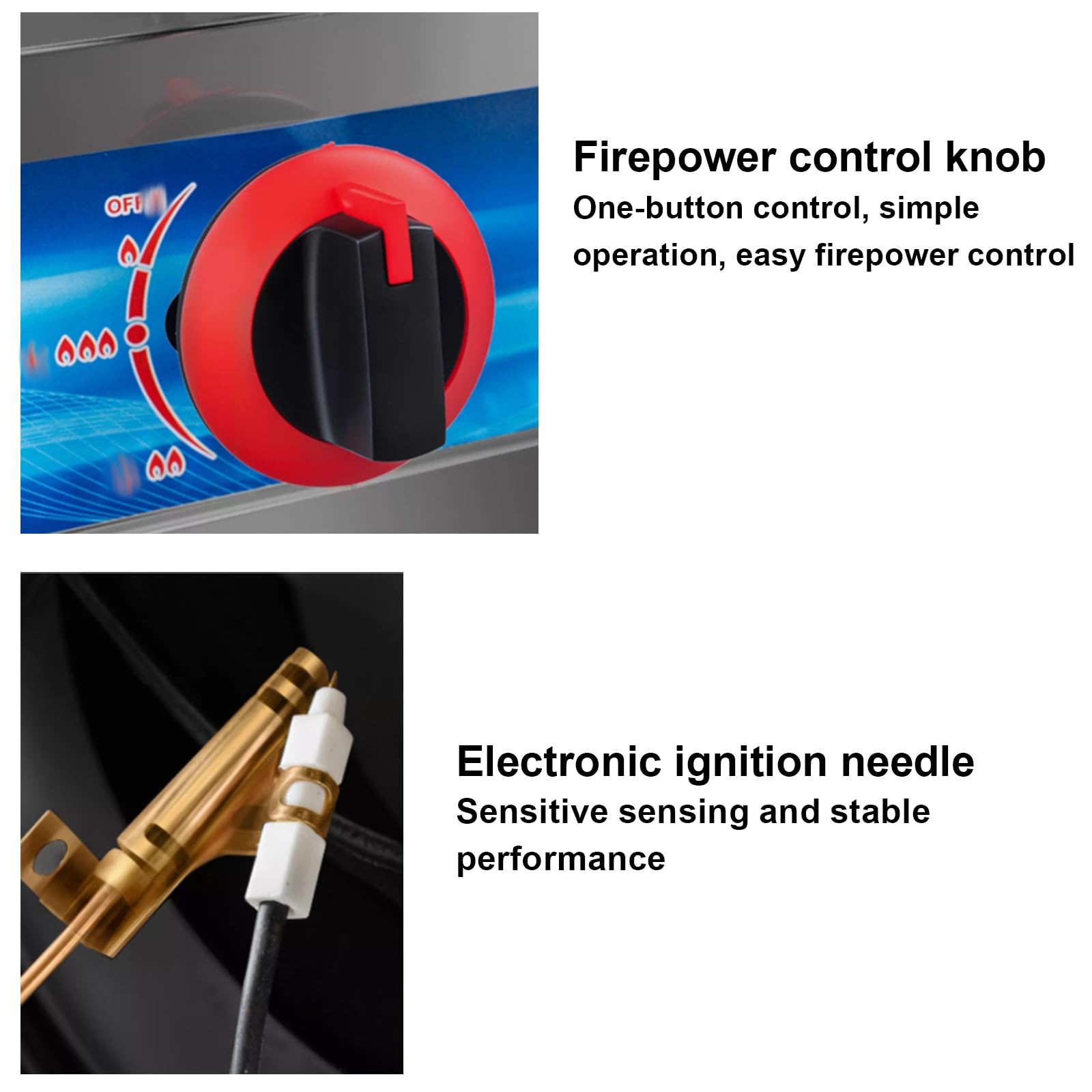 Fornello a Gas a Bassa Pressione, Fornello a Propano per Cucina Wok Commerciale in Acciaio Inox, Cucina da Campeggio a Gas, Escluso Regolatore e Tubo Flessibile Intrecciato