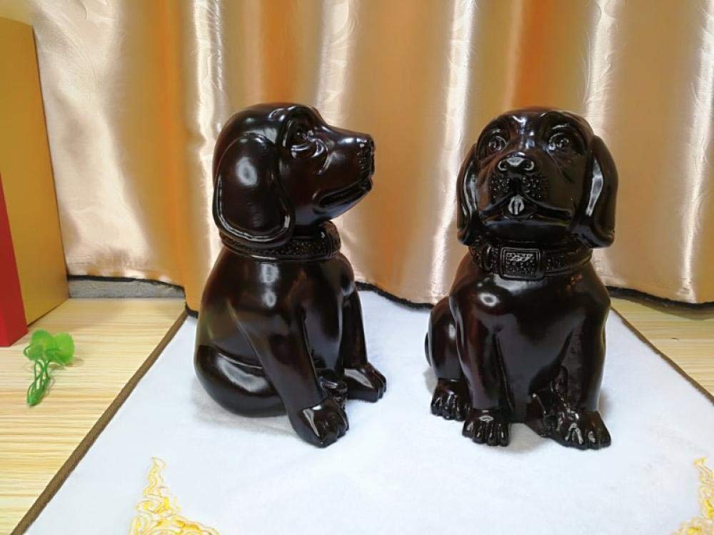 木製　黒檀　犬　オブジェ　置物 Amazon.co.jp: 彫刻家の装飾置物収集品置物黒檀木彫刻工芸品犬の