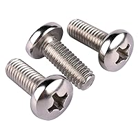 Vista 25 de Tornillo Phillips de cabeza plana de 1/4-20 x 1-1/2 pulgadas, 20 unidades, acero inoxidable 304 18-8, rosca completa