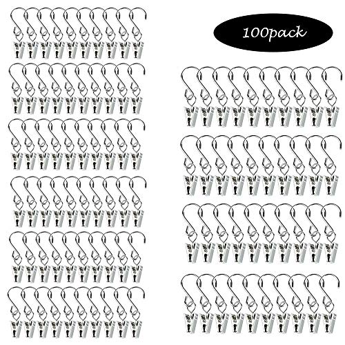 100 Pcs Party Light Hanger Hanging Clamp Hooks Hanger Clips for String Lights