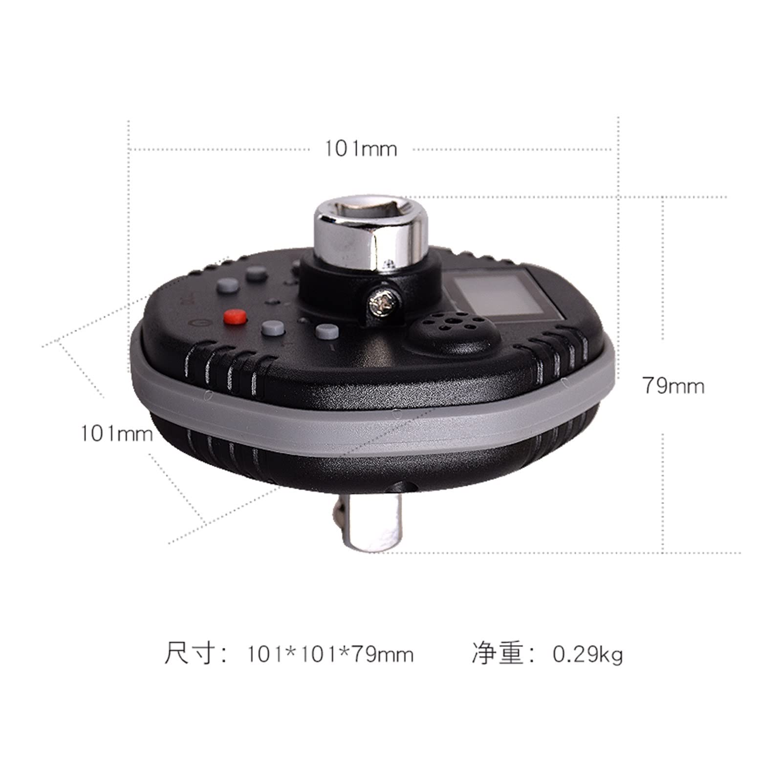 Adattatore di Coppia angolare Digitale elettronico, Chiave dinamometrica Multifunzionale for Utensili manuali da 1,5-340 NM (Size : 6.8-135NM)