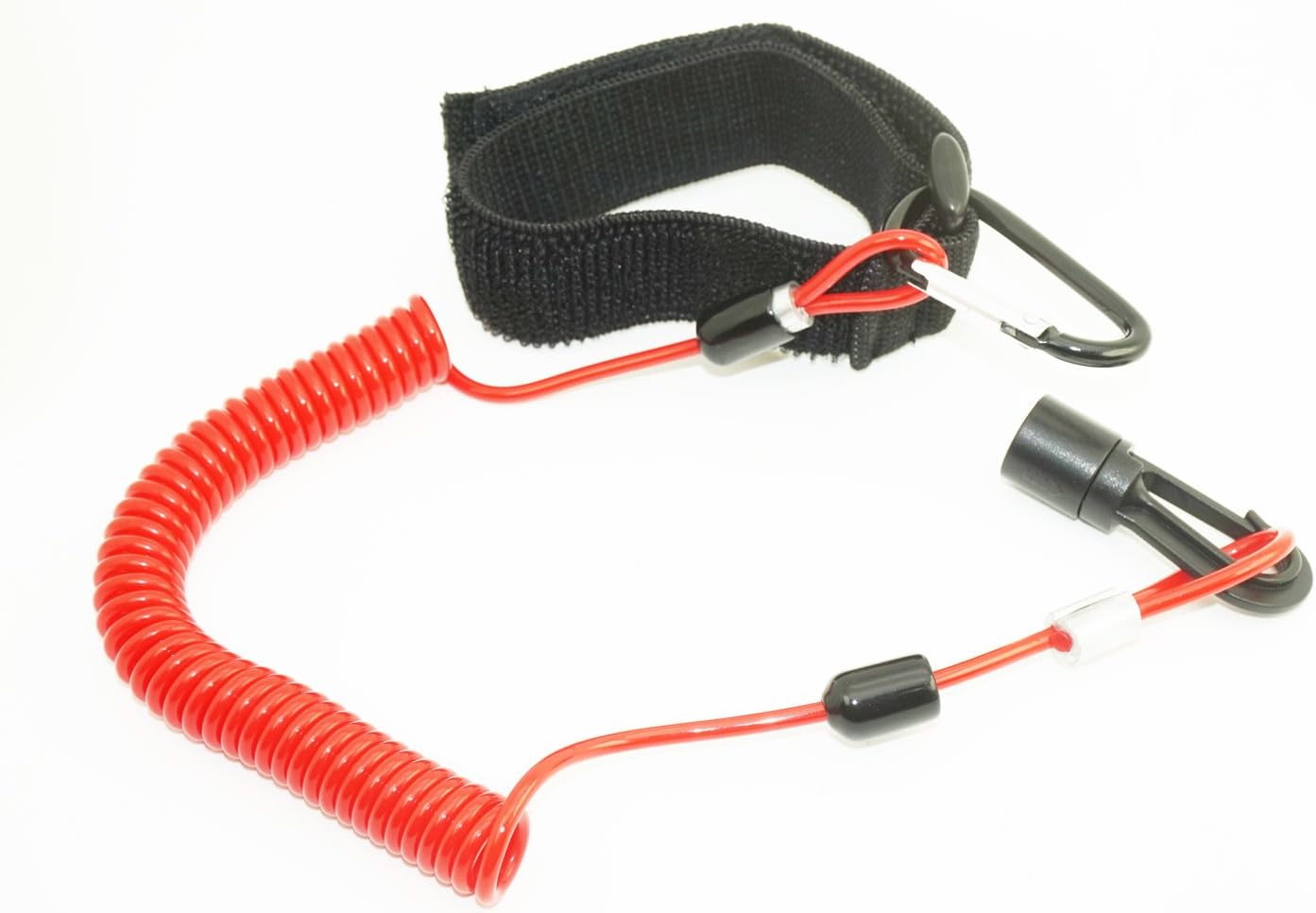 Kayak Paddle Leash Compass Canoe Fishing Rod Boating Safety Coiled Lanyard,Elastic Surfboard Surfing Hand Leash Rope,Surf Ski Board Coiled Lanyard,Bodyboard Coiled Wrist Leash Wrist Arm Strap
