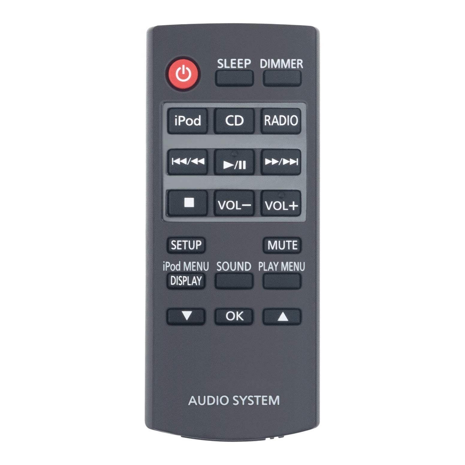 VINABTY Telecomando N2QAYC000058 Per Impianti Audio Panasonic (SCHC27, SC-HC58, SC-HC271, Etc.)