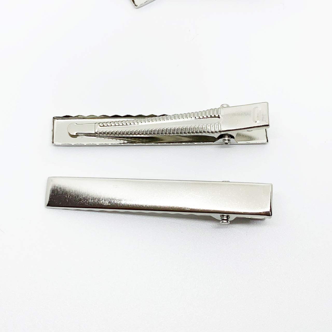 Amazon.co.jp: ヘアクリップ 金具 30個 57mm シルバー やっとこピン