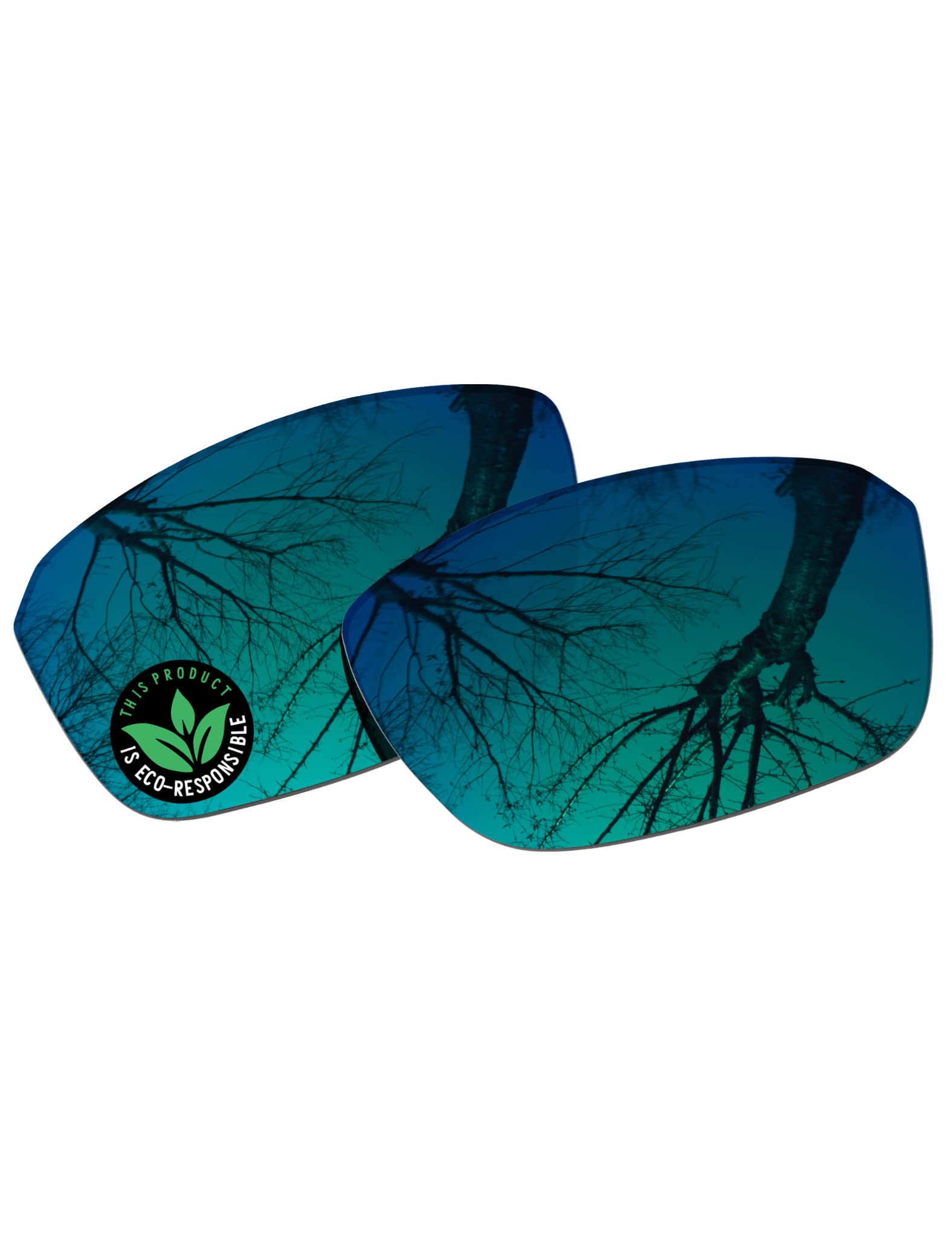 Raydi Lenti di ricambio in policarbonato e naselli per occhiali da sole rettangolari Oakley Split Shot OO9416