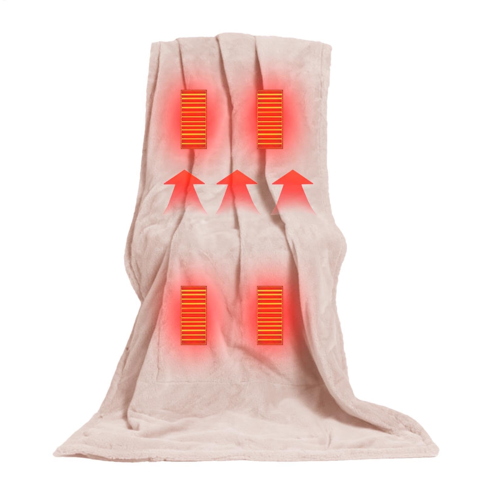 Manta Eléctrica Poncho Chal Envolvente Vestible