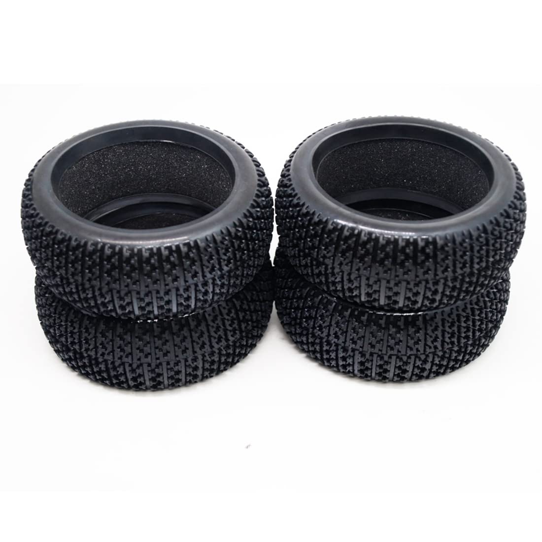 4 PièCes 109Mm 1/8 RC Tout-Terrain Voiture Pneu en Caoutchouc pour MP9 Hobao PièCes de Mise à Niveau