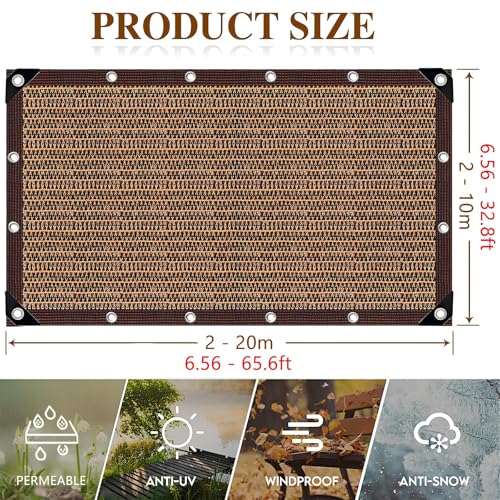 Malla para valla de jardín 7x9m: lona protectora exterior impermeable 3