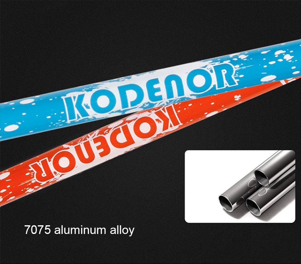 Kije do trekkingu Nordic Walking, 2 sztuki z systemem mocującym 7075 ze stopu aluminium 3LS, z antypoślizgowym rękawem do przeciągania błotem na wędrówki, kemping, góry, spacery, czarne