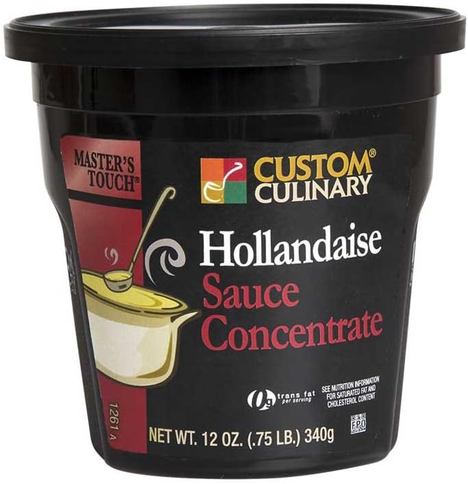 Custom Culinary Masters Touch Concentrate Hollandaise Sauce, 12 Ounce -- 6 per case.