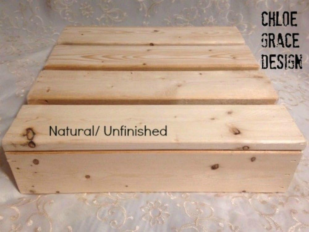 12x12 Inch Square Wood Cake Stand Natural- DIY cake stand 12x12 cake stand, wood cake stand, country cake stand,rustic cake stand, country wedding decor, square cake stand
