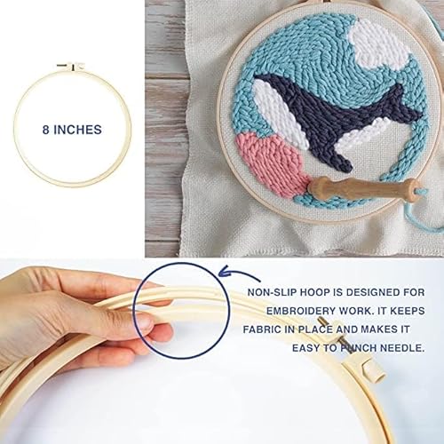 Generic GY-AJPUNCH10 Punch Needle Kit Rug Set Embroidery Kits thumb #7