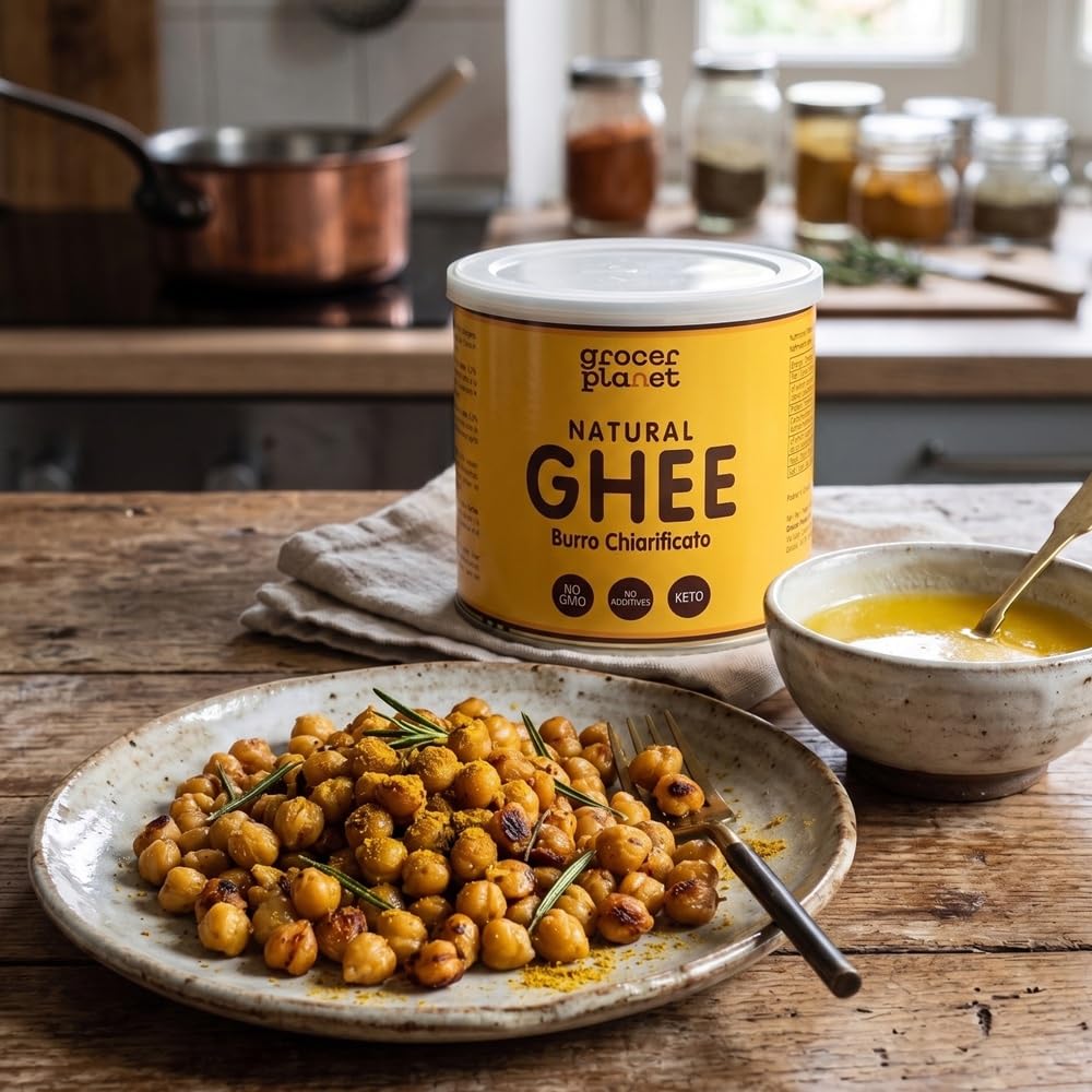 Mantequilla de Ghee Grocer Planet 500g Clarificada Natural Ayurvédico