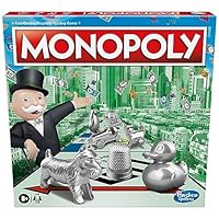 Hasbro Gaming Monopoly, Strategy Board Game for 8+ Year Old Kids, 2-6 Players, Family Games for Children and Adults