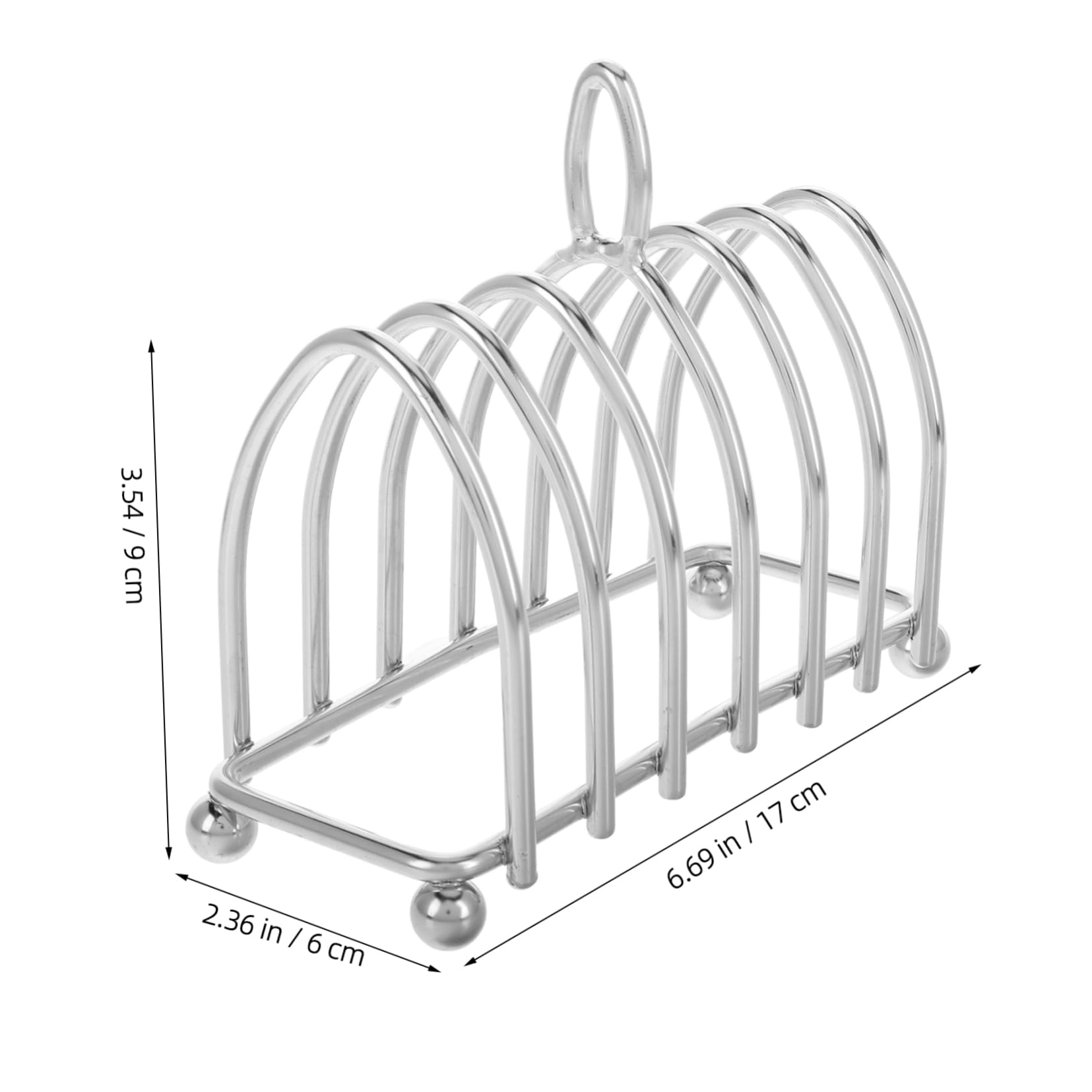 Garneck Stainless Steel Toast Rack Holder Versatile Sliced Bread Shelf for Kitchen Buffet Use Stylish Cooling Station with Unique Design for Enhanced Food Presentation