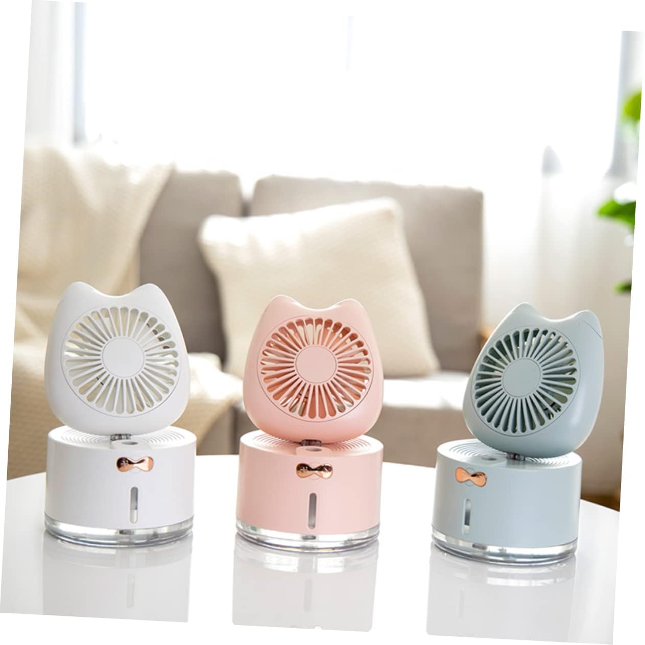 Zerodeko Desk Fan Mini Fan Humidifying Fan Cat Fan Small Fan Usb