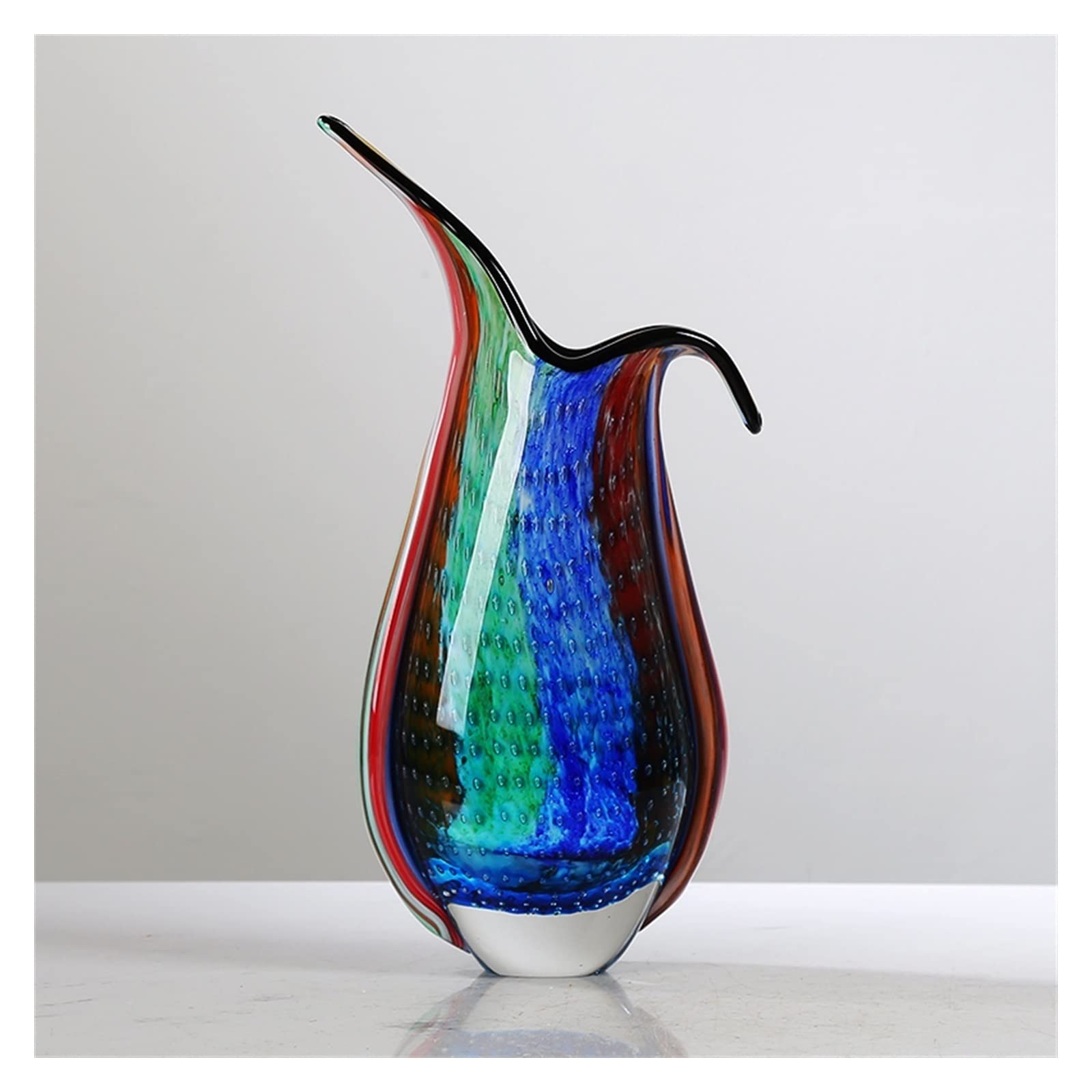 flower vase Glass Vase Decoration Modern Color Living Room Hotel Restaurant Porch Can Be Hydroponic Flower Inserter