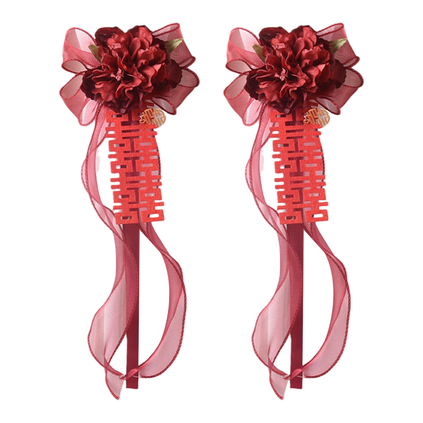 Buxuaaaa Curtain Holdbacks for Wedding Party Decorations Fabric Tiebacks for Drapes Sheers Bridal Curtain Tiebacks