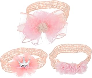 ibasenice Faixa De Cabelo De Bebê Recém-Nascido 3 Peças Faixa De Cabelo De Bebê Recém-Nascido Faixa De Cabelo De Bebê Infantil Faixa De Cabelo De Renda De Bebê Faixa De Cabelo De Bebê