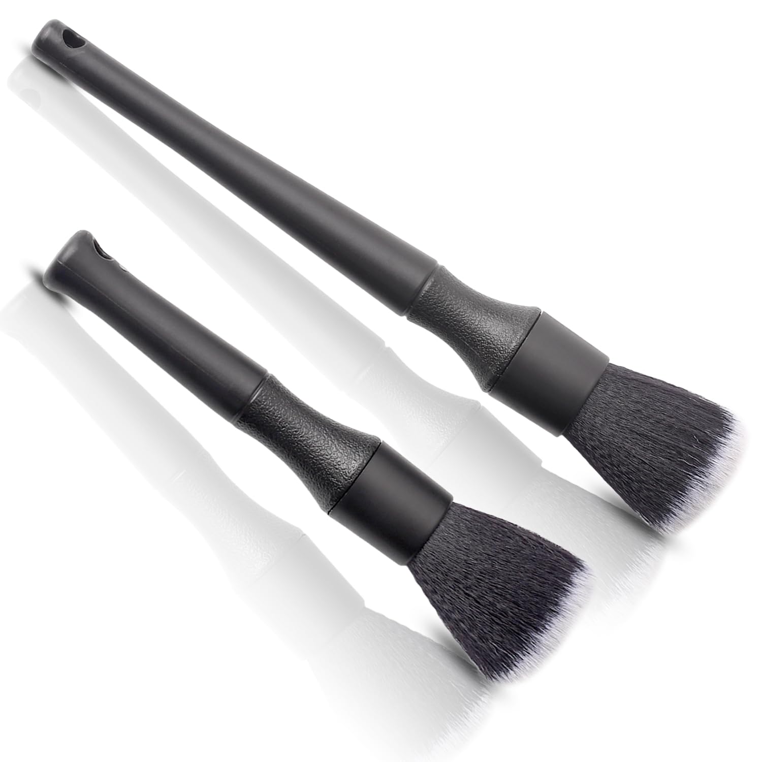DekoTech Ultra-Soft Car Detailing Brush Set - No Scratch Car Interior Cleaning Brushes with Soft Brush Head & Comfortable Grip - Clean Exterior, Interior Dash Panels Emblems Infotainment Screen