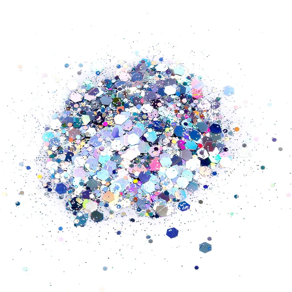 1kg 1000g Glitter in 30 Farben! Grob und fein für Nail Art Craft Mixed Holographic Mix Pailletten
