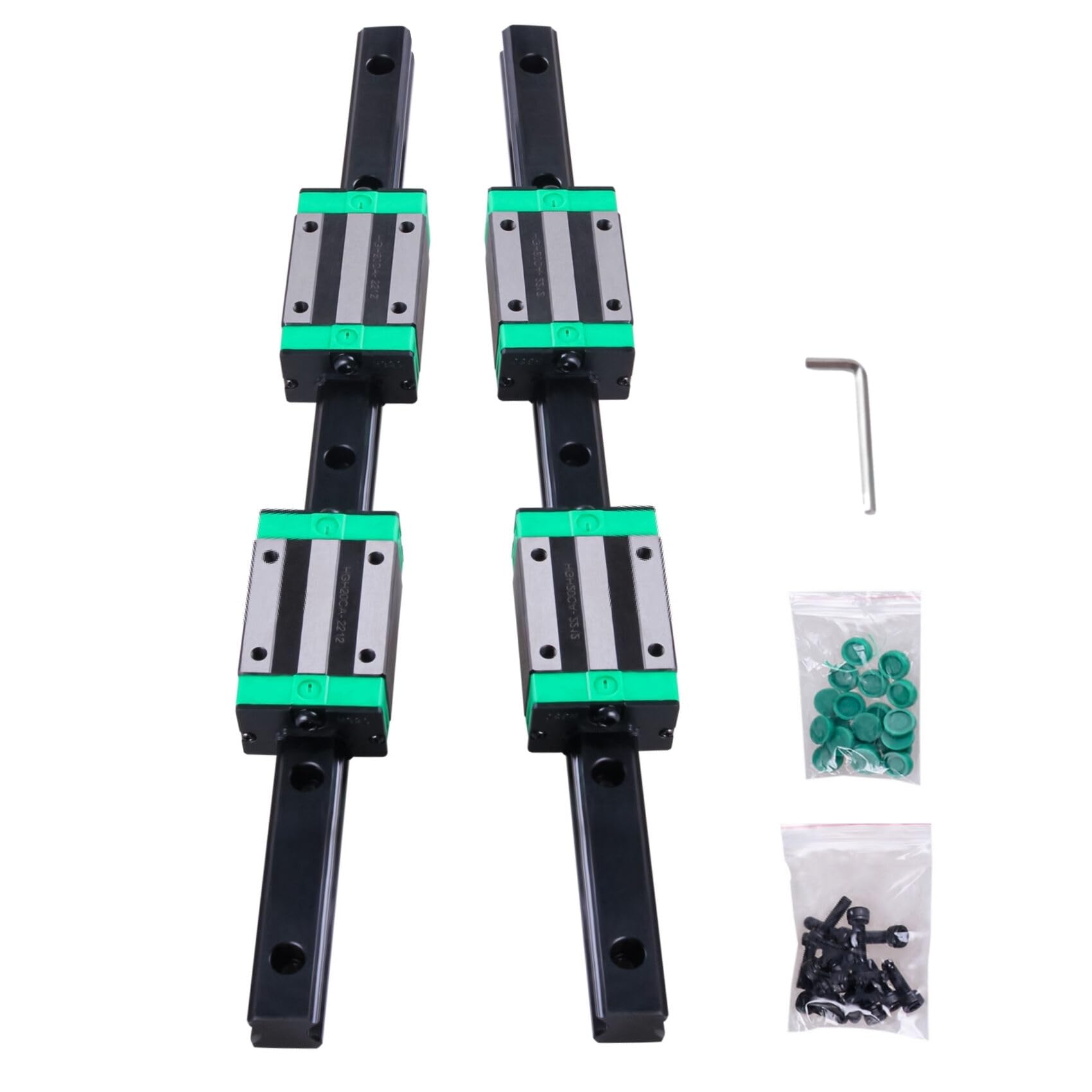 Kit Guide Lineari HGR20 600mm Per Stampanti 3D E CNC - 2 Binari + 4 Blocchi Scorrevoli - Foto 5