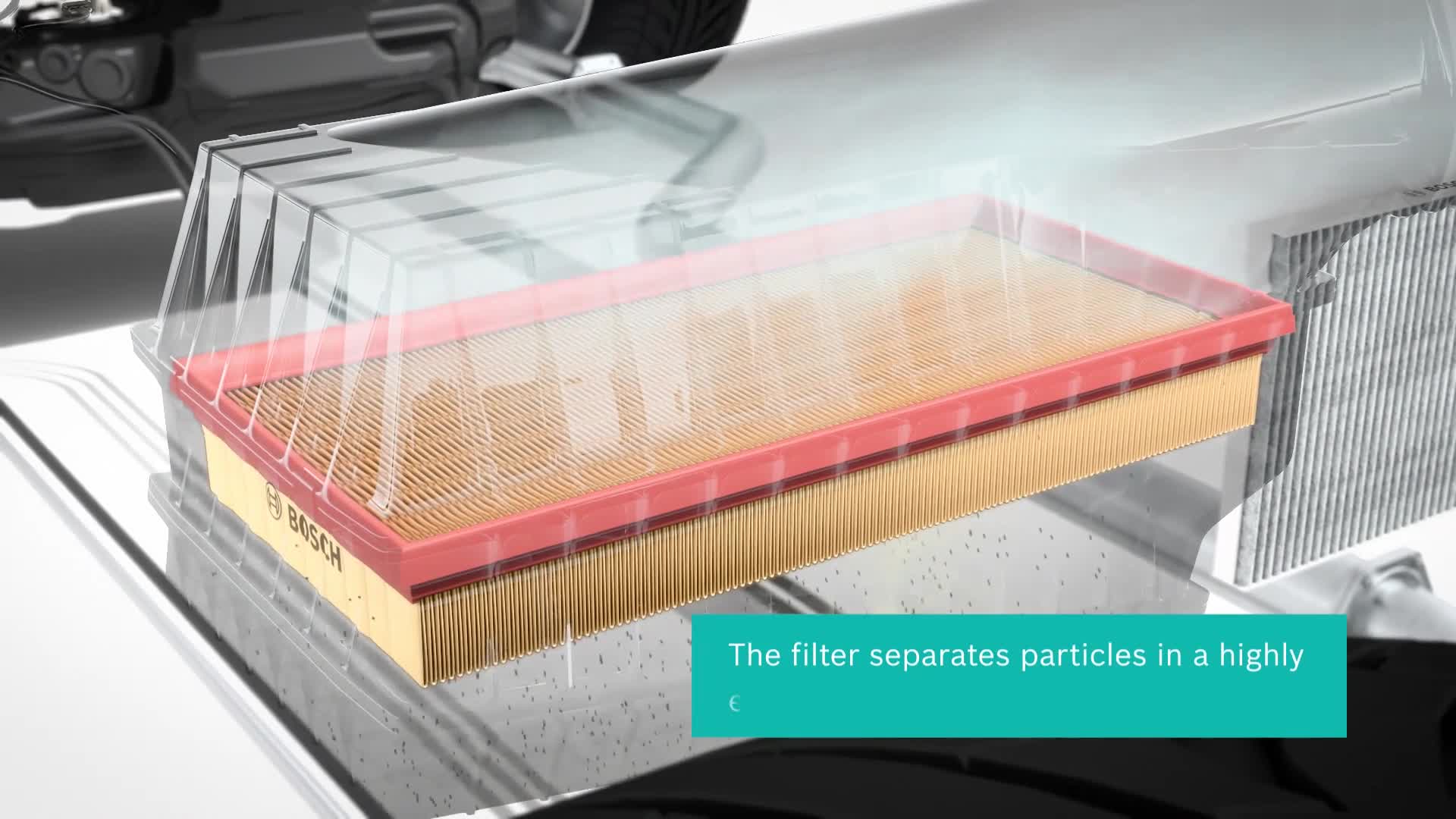 Bosch S0149 Car Air Filter - Separates Particles From The Air
