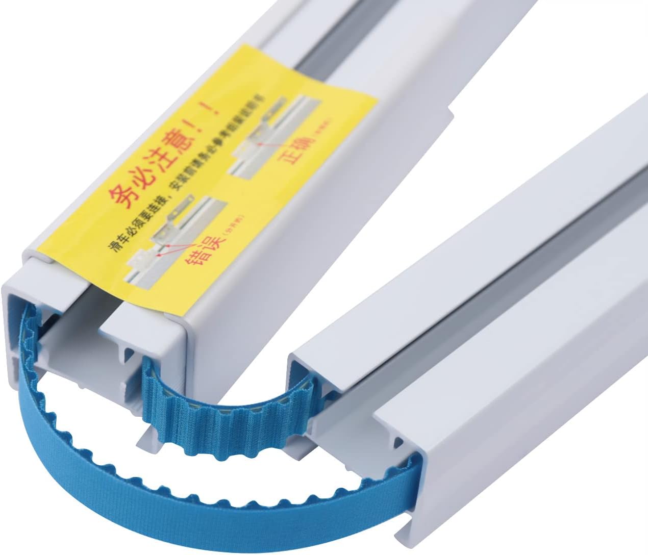 Smart Curtains System, 13ft Electric Curtain Track with Automated Rail Remote Control Automatic Open/Close Electric Drapery Curtain Track Rod Rail for Bedroom, Living Room, Study