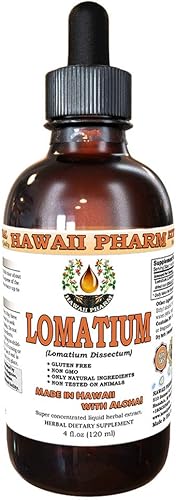 lomatium Extracto de líquido, lomatium (lomatium Dissectum) Dried polvo de raíz Tintura Suplemento, 4 onza, 1