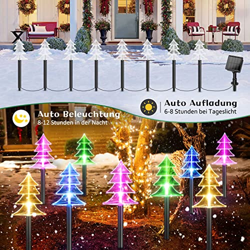 RECHOO Solar Weihnachtsbeleuchtung Außen, 6 Stück Produktbild-Vorschau 5