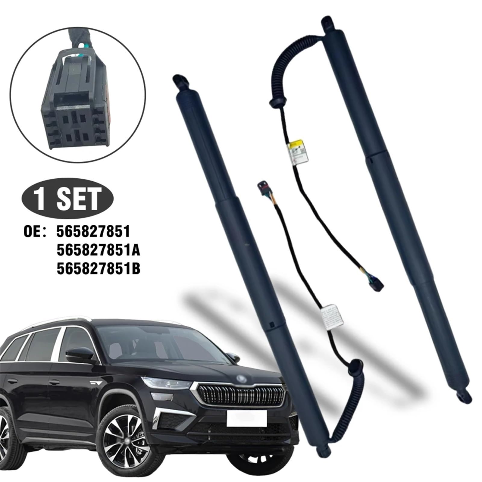 attuatore portellone post Ricambi Auto Elettrico Portellone Asta Supporto Puntone Idraulico Parti Compatibile Con Skoda Per Kodak 2017 2018 2019 2020 2021 2022 565827851A(2 pcs)