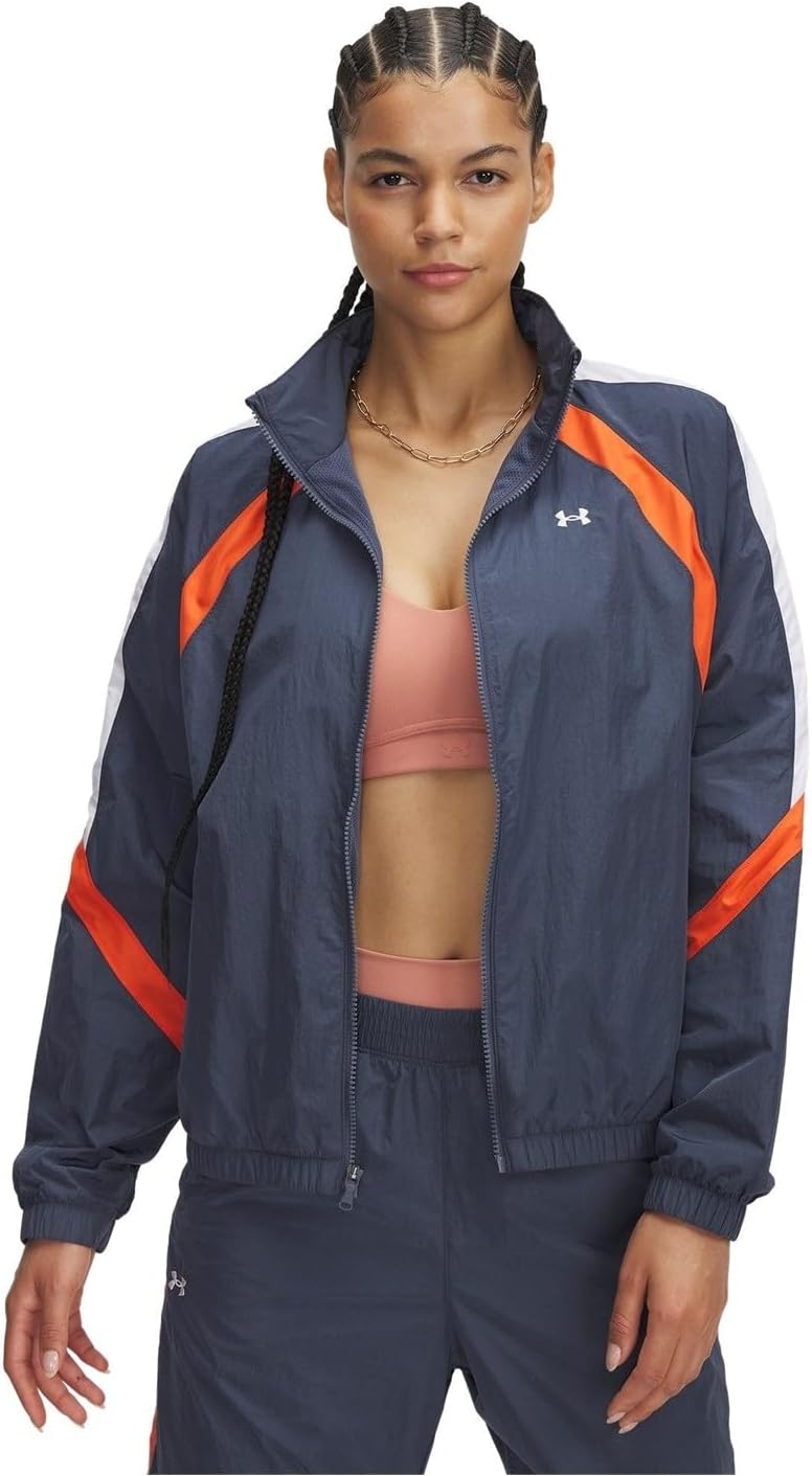 UA Icon Crinkle Track Jacket for Women by UnderArmour