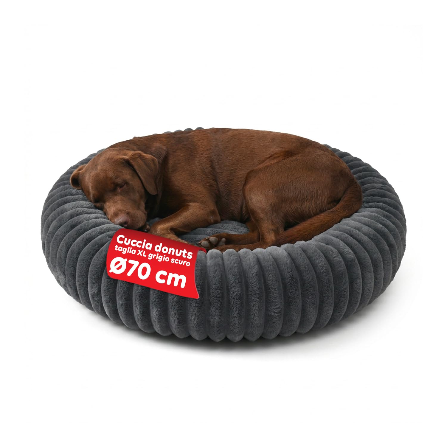 Niche pour chien intérieur douce Avilia pour soulager l'anxiété et isoler du sol
