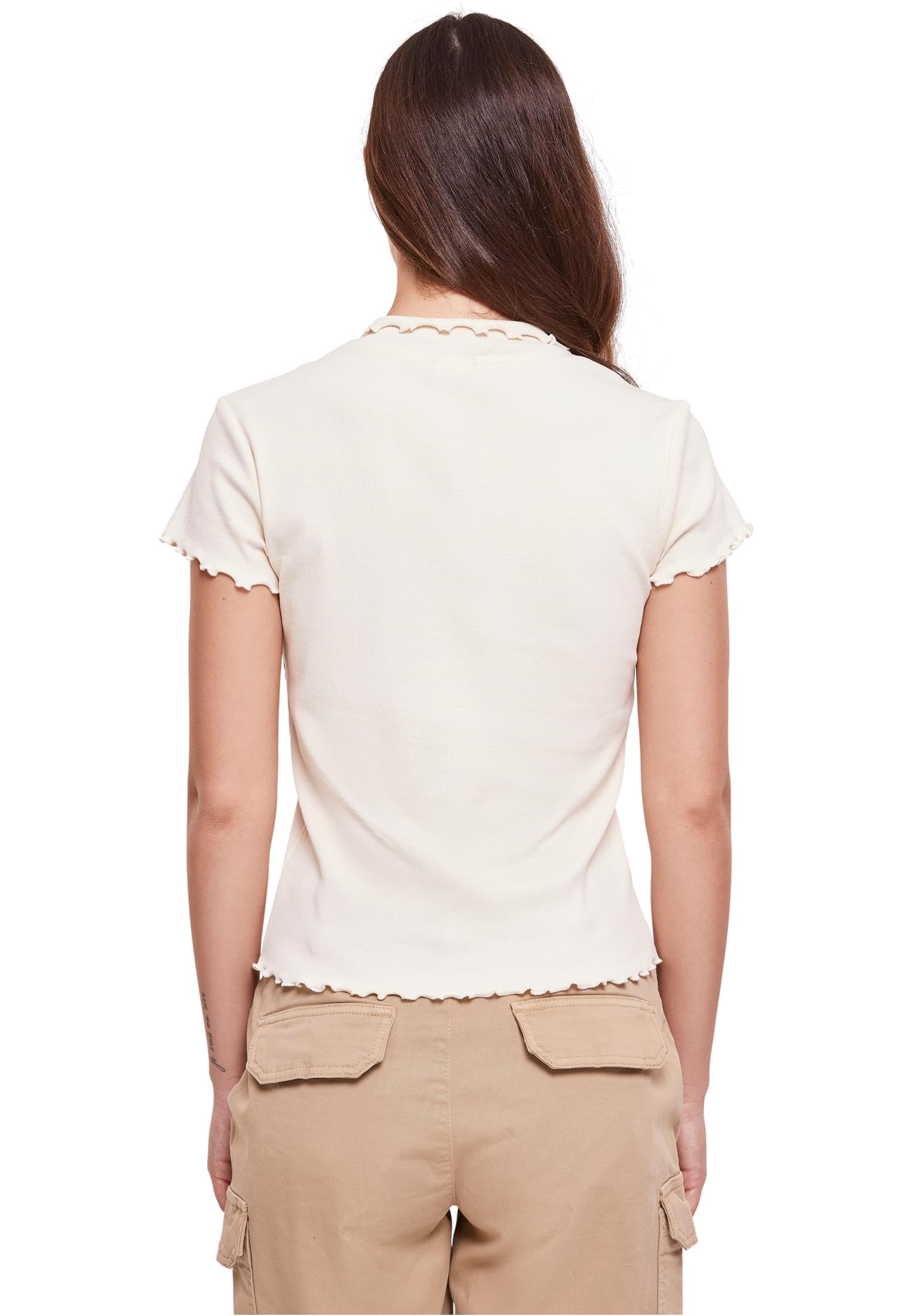 Urban Classics Damen Ladies Rib Polo Tee