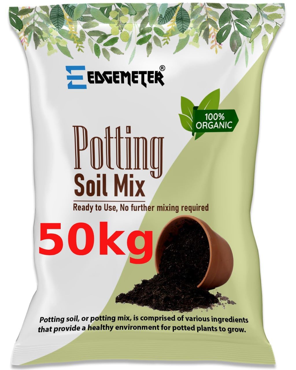 EDGEMETER Magic otting Soil Mix for Plants 50kg | Soil for Plants | Soil and Fertilizer for Plants | Soil Mix for Plants Home Garden 50kg (B0D87FRRKK) Amazon Price History, Amazon Price Tracker