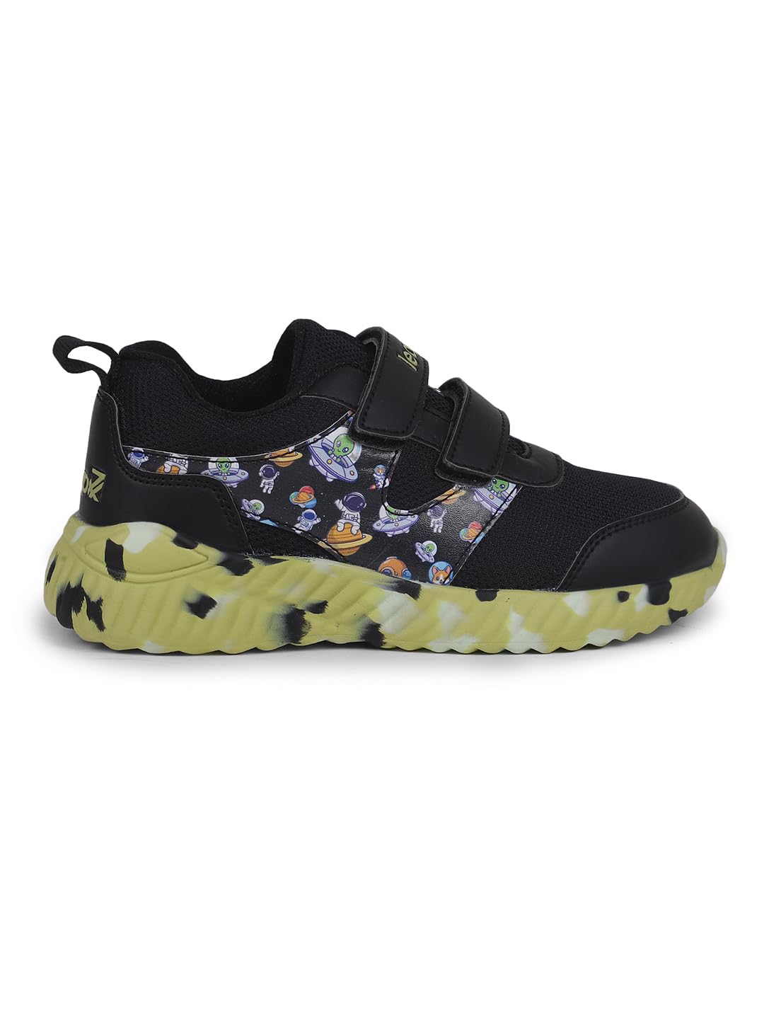Liberty Leap7x Kids NITKID-1 Black Sports Non Lacing Shoes (1 UK) 1